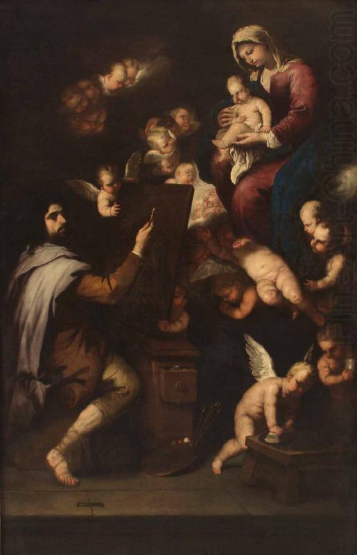 San Lucas pintando a la Virgen, Luca Giordano